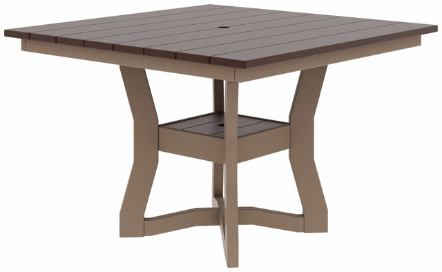 Dining Height - Base Color: Weathered Wood | Accent Color: Tudor Brown