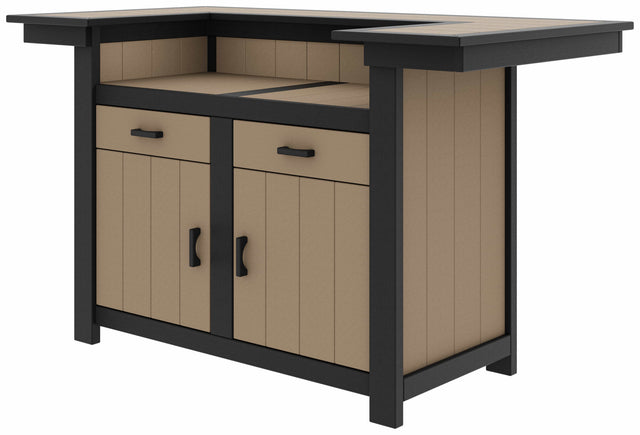 Base Color: Black | Accent Color: Weathered Wood