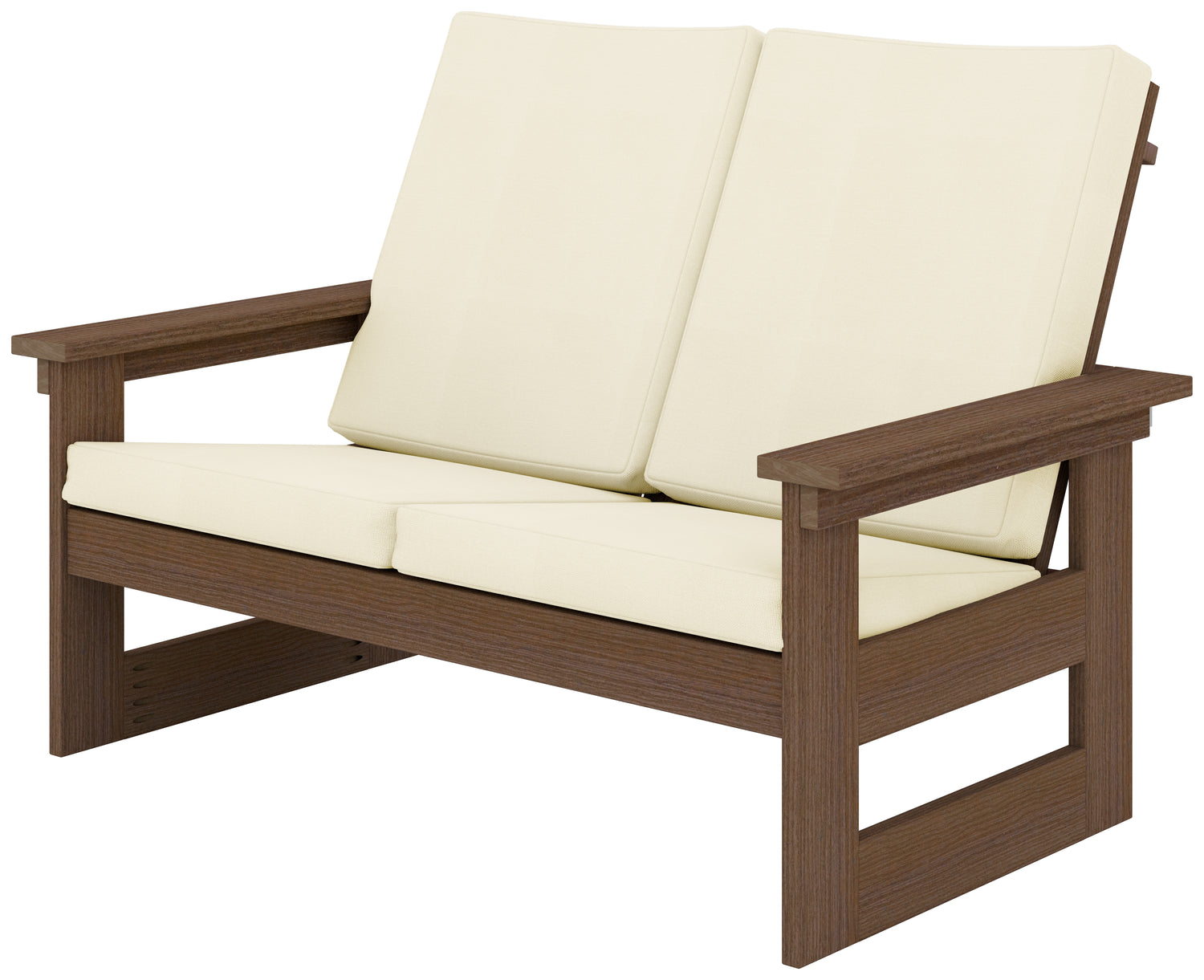 Base Color: Antique Mahogany | Fabric Color: Canvas Birds Eye