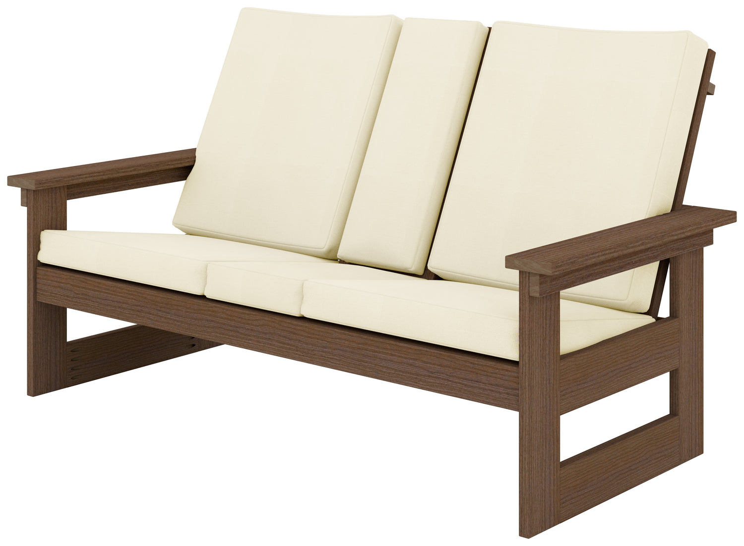 Base Color: Antique Mahogany | Fabric Color: Canvas Birds Eye