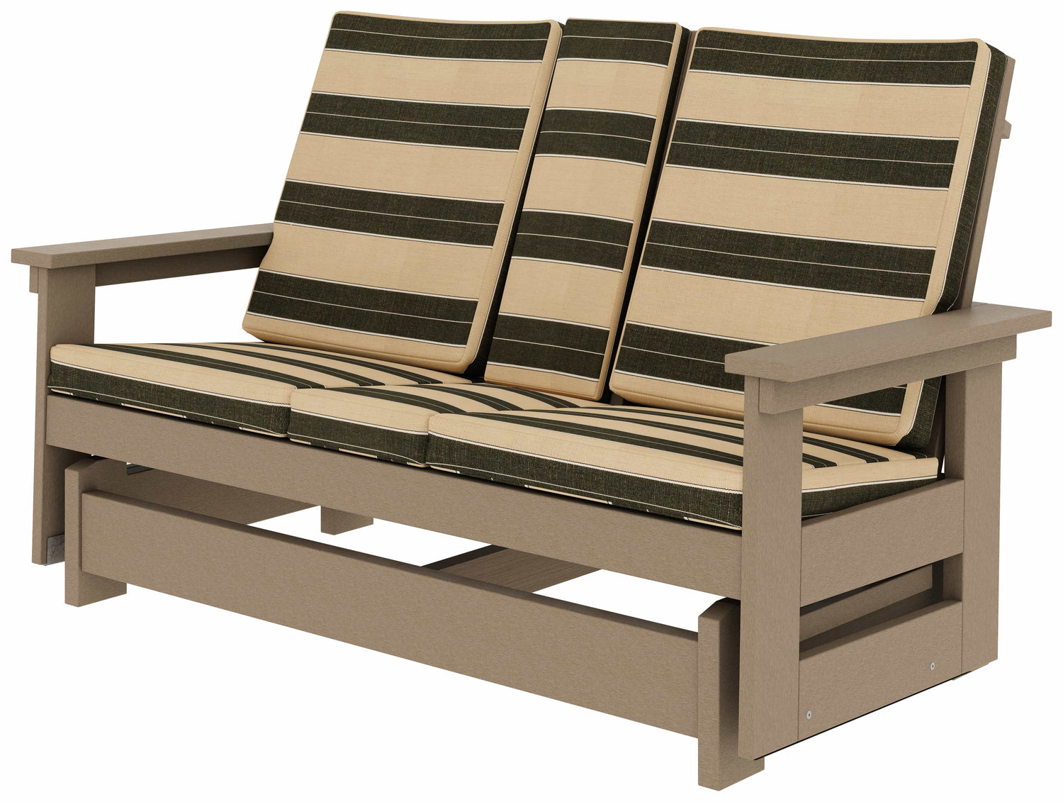 Regular Height - Base Color: Weathered Wood | Fabric Color: Berenson Tuxedo
