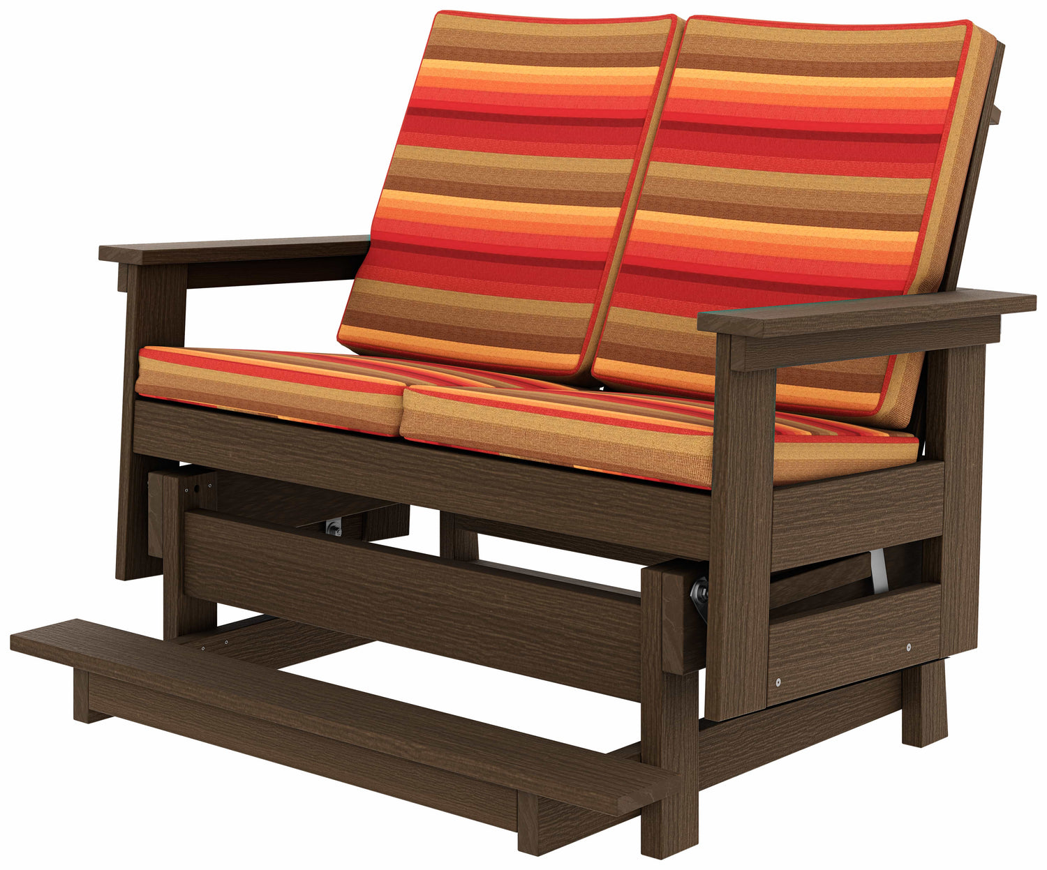 Step-Up Height - Base Color: Brazilian Walnut | Fabric Color: Astoria Sunset