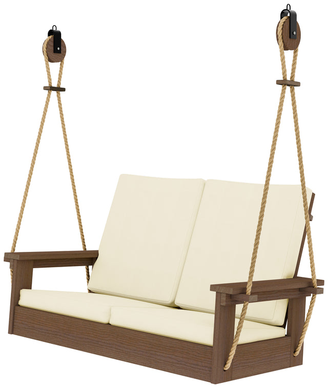 Base Color: Antique Mahogany | Fabric Color: Canvas Birds Eye