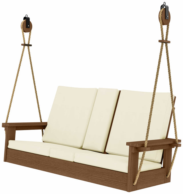 Base Color: Antique Mahogany | Fabric Color: Canvas Birds Eye