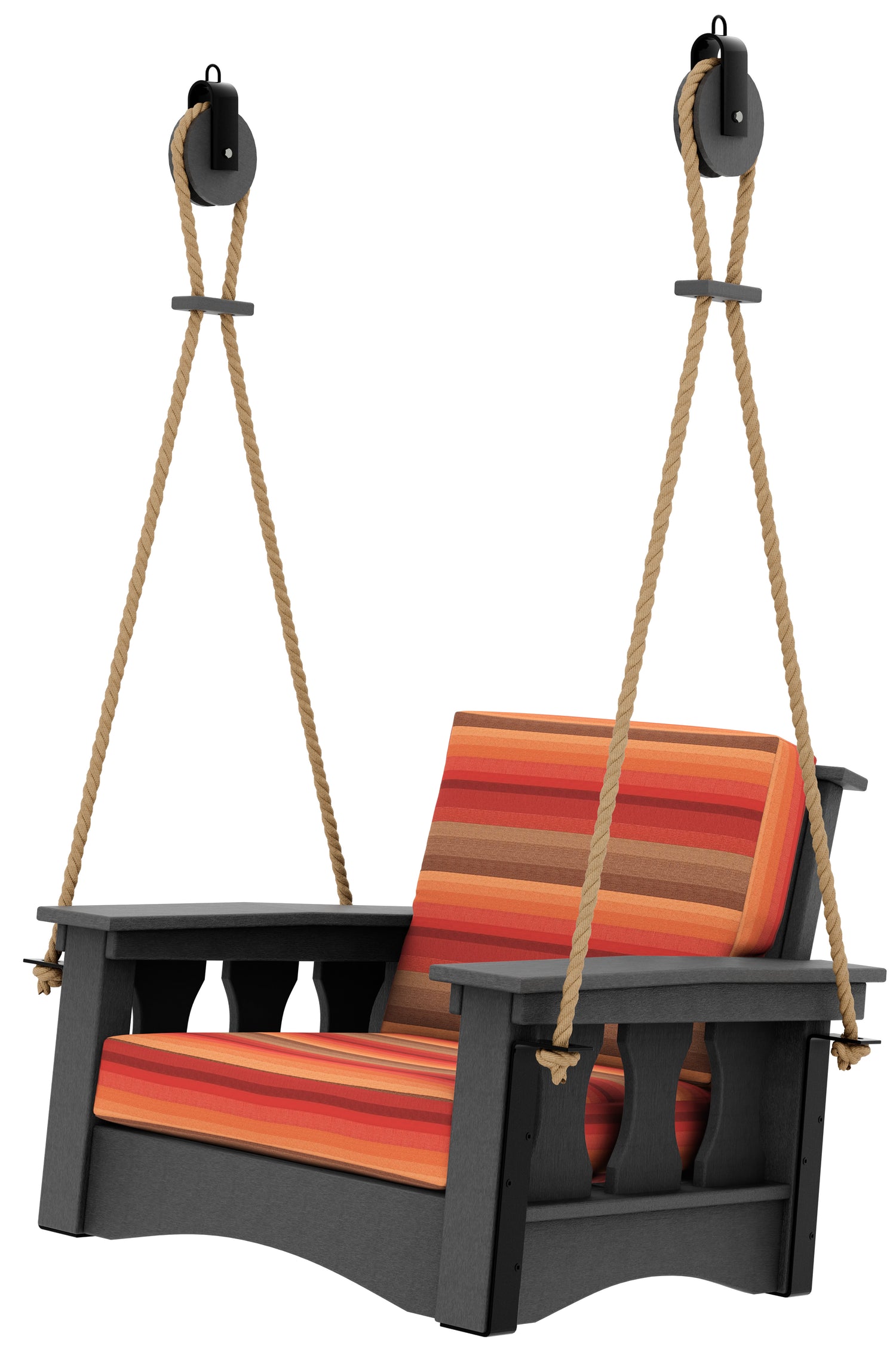 Base Color: Dark Gray | Fabric Color: Astoria Sunset