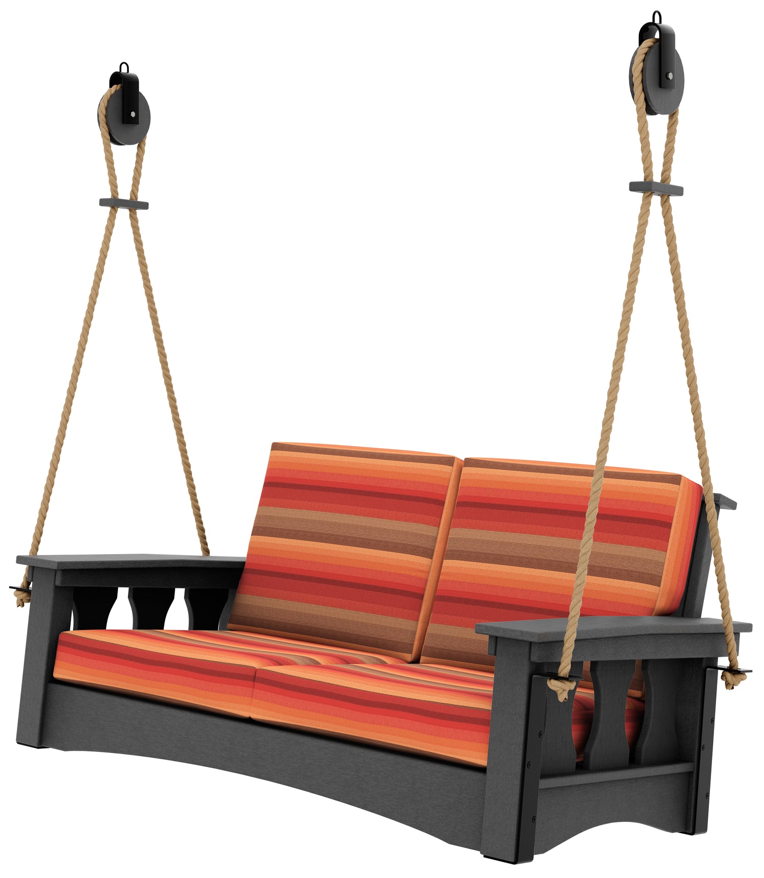 Base Color: Dark Gray | Fabric Color: Astoria Sunset
