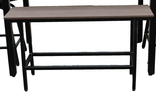 Powdercoat Color: Black | Poly Color: Brazilian Walnut
