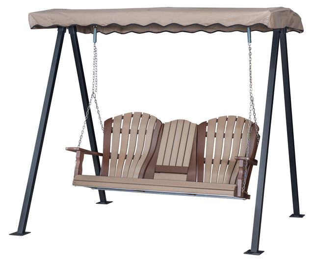 5' w/Console with Frame and Canopy - Base Color: Tudor Brown | Accent Color: Weathered Wood