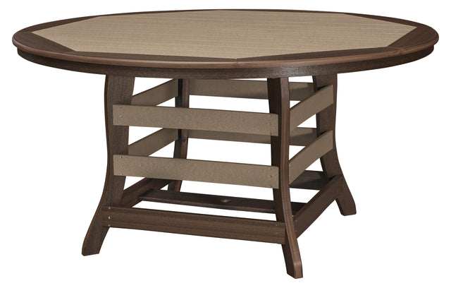 Base Color: Brazilian Walnut | Accent Color: Weathered Wood (Shown with Umbrella Hole w/Border)