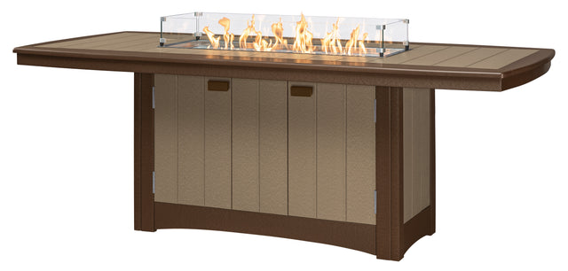 Base Color: Tudor Brown | Accent Color: Weathered Wood | 12x42 Firepit