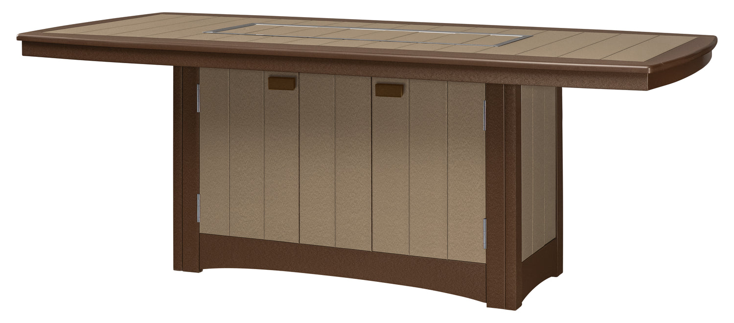 Base Color: Tudor Brown | Accent Color: Weathered Wood | 12x42 Firepit